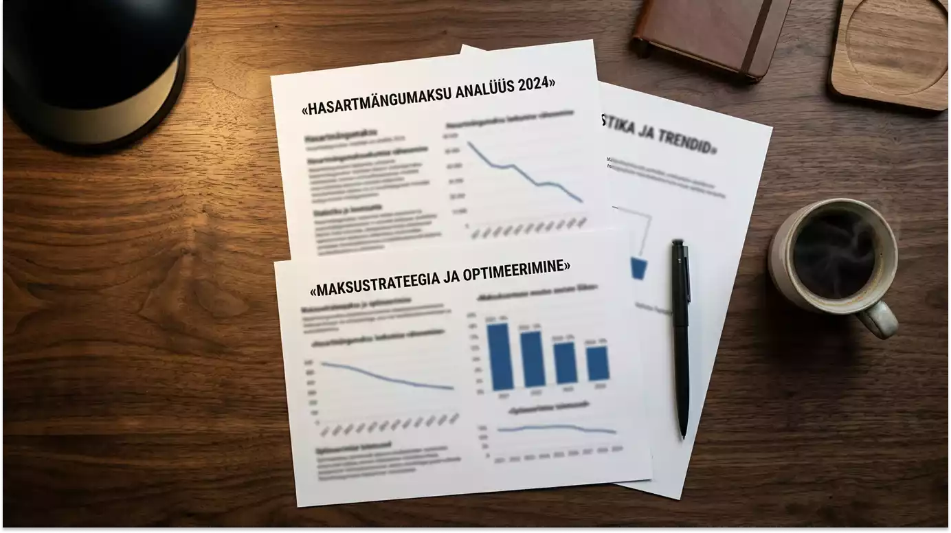Graafikud ja numbrid maksureformi andmetega laua peal